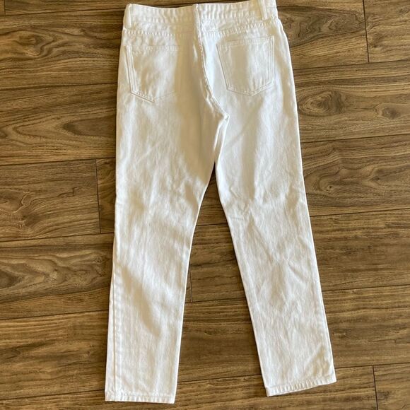 Signature 8 Distressed Skinny White Pant || size Medium - Picture 3 of 7
